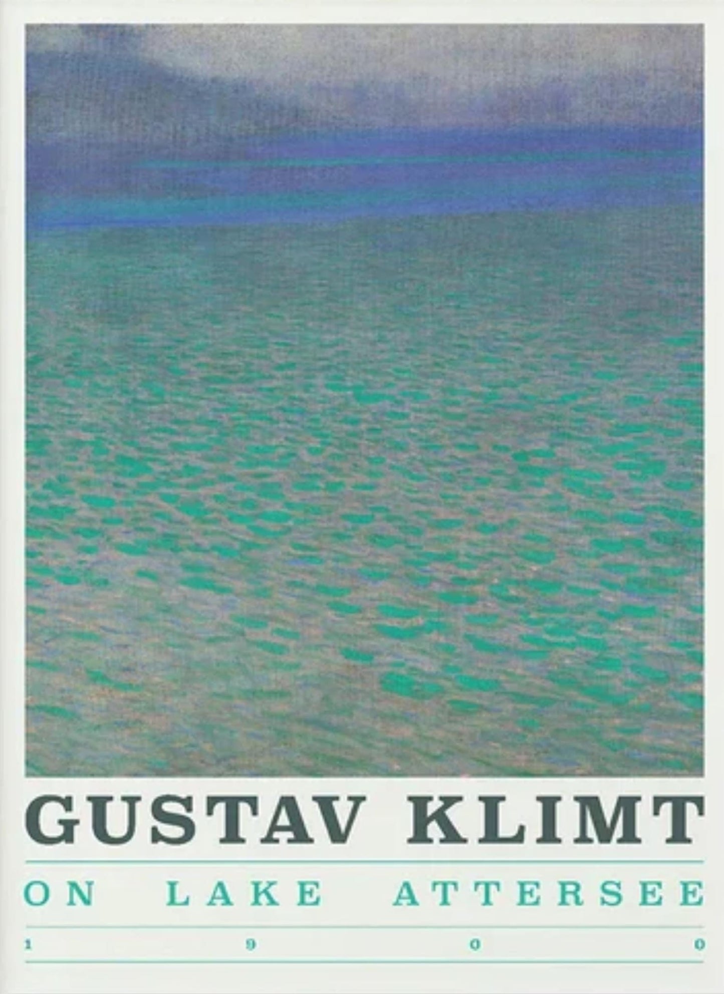 Meer Attersee door Gustav Klimt | Rustig Landschap