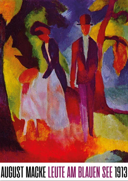 August Macke | Leute am blauen See 1913 | Jugendstil