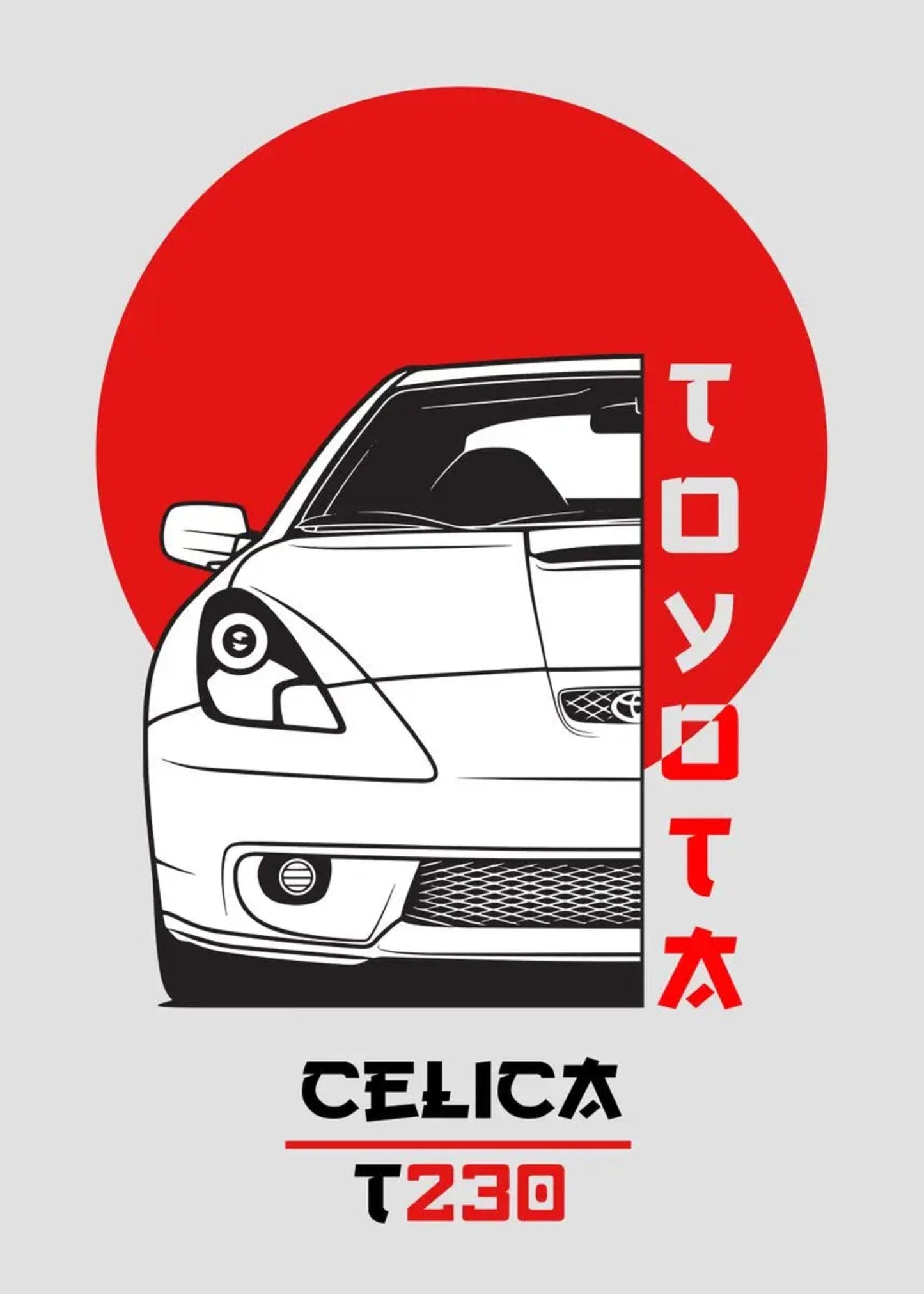 Toyota Celica T230 | Vintage Japanse Auto Kunst