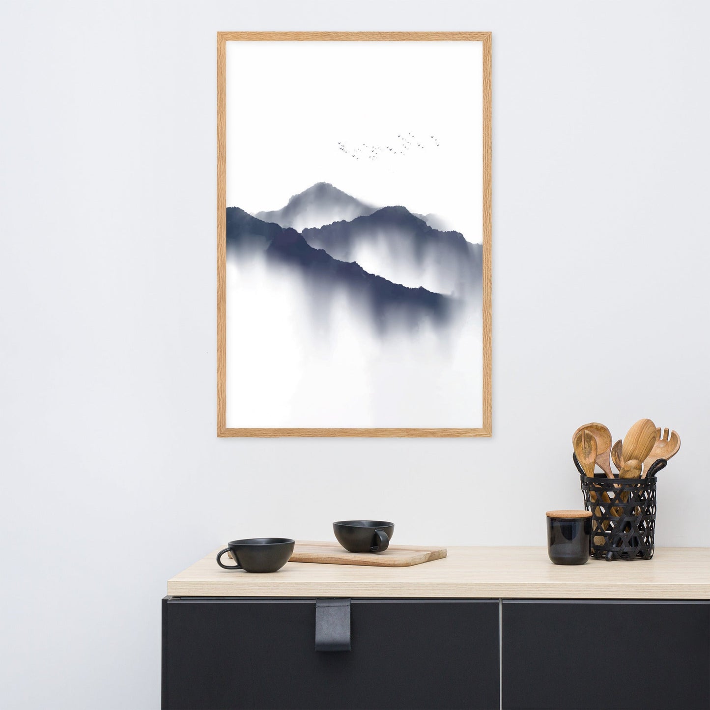 misty mountains - poster