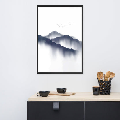 misty mountains - poster