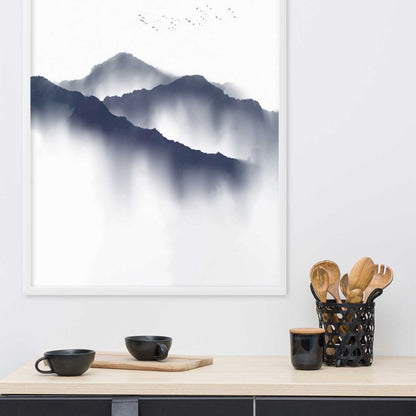 misty mountains - poster