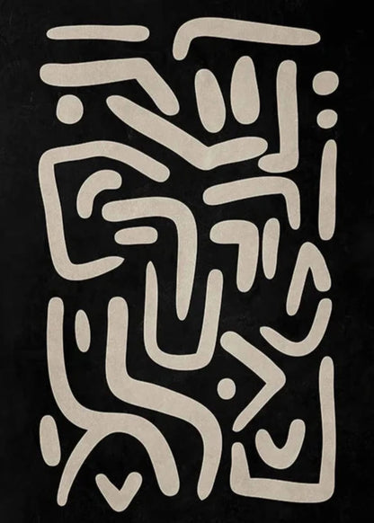 Earthen Labyrinth Poster | Decor Artwork | Visual Wall Art | Home & Garden Decor | Fine Art Print | Scenic Abstract Design