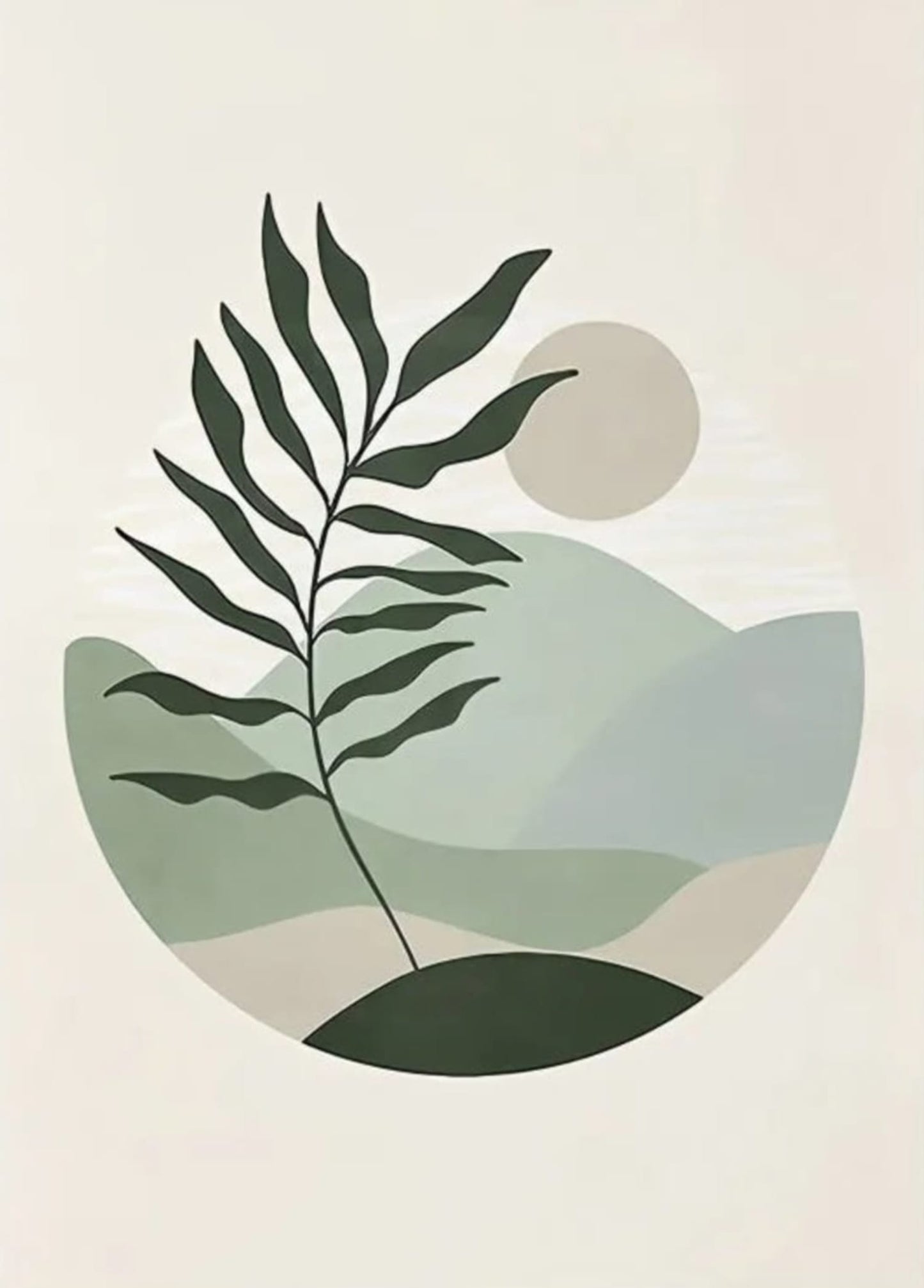 Grünes Abstrakt | Modernes, von der Natur inspiriertes Design