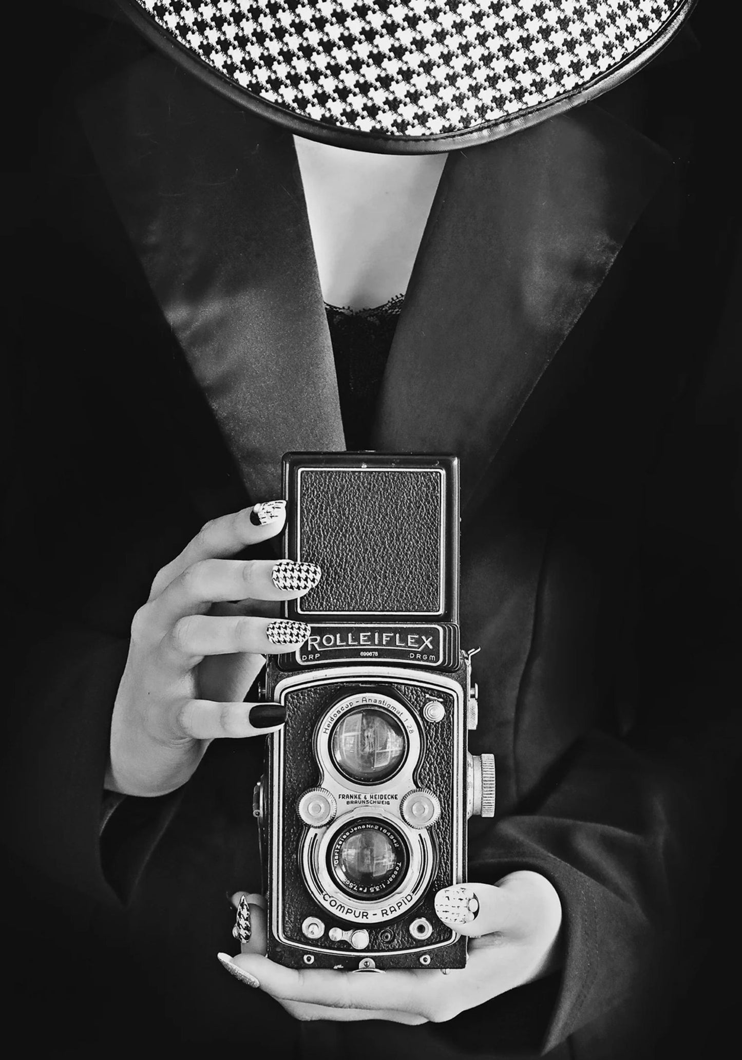 Vintage Vrouw Met Camera | Retro Portret