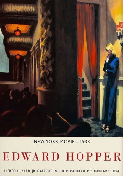 Edward Hopper | New York Film 1938 | Vintage Cinema Scène