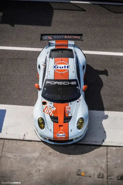 Gulf Racing Porsche | Orange Blue Design