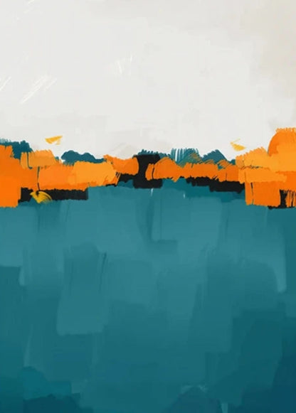 Rhythmen der Farben | Lebendige abstrakte Kunst | Zeitgenössisches Design