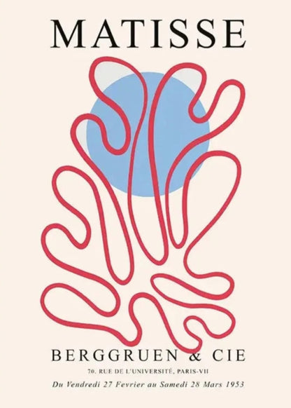 Henry Matisse Poster | Berggruen & Co. | Papiers Découpés Cut-Outs | Abstract Dreams Art | Colorful Wall Decor