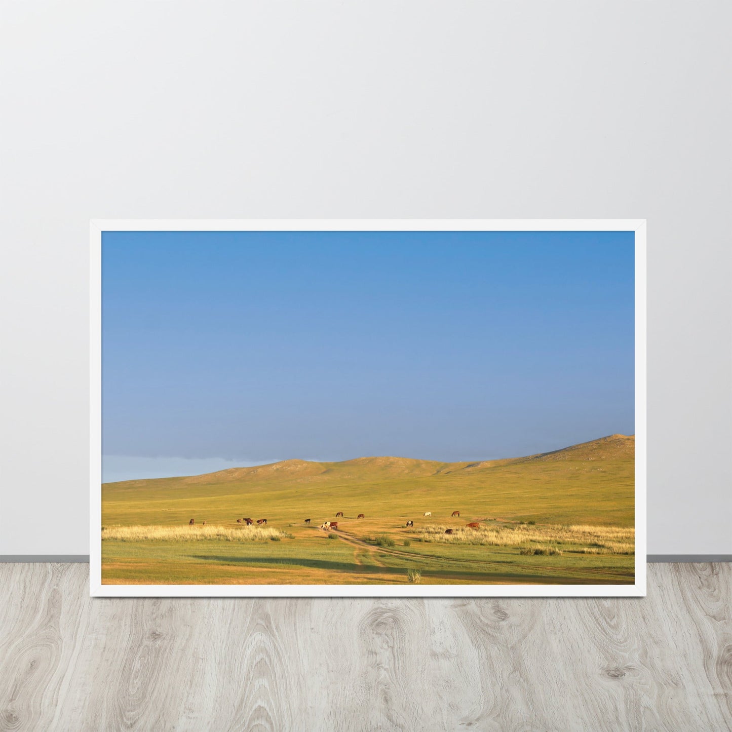 Affiche - Steppe par un matin calme, Mongolie