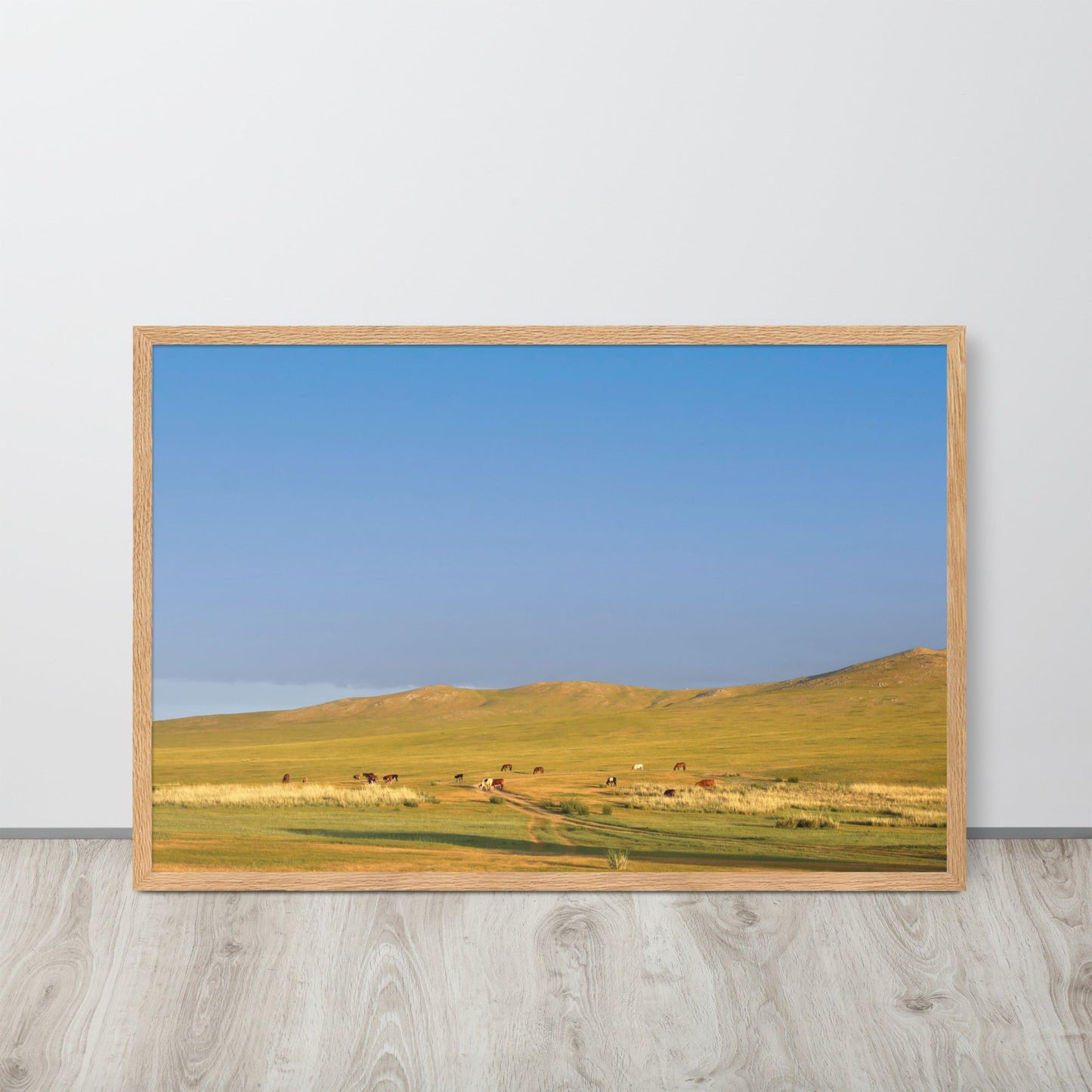 Affiche - Steppe par un matin calme, Mongolie