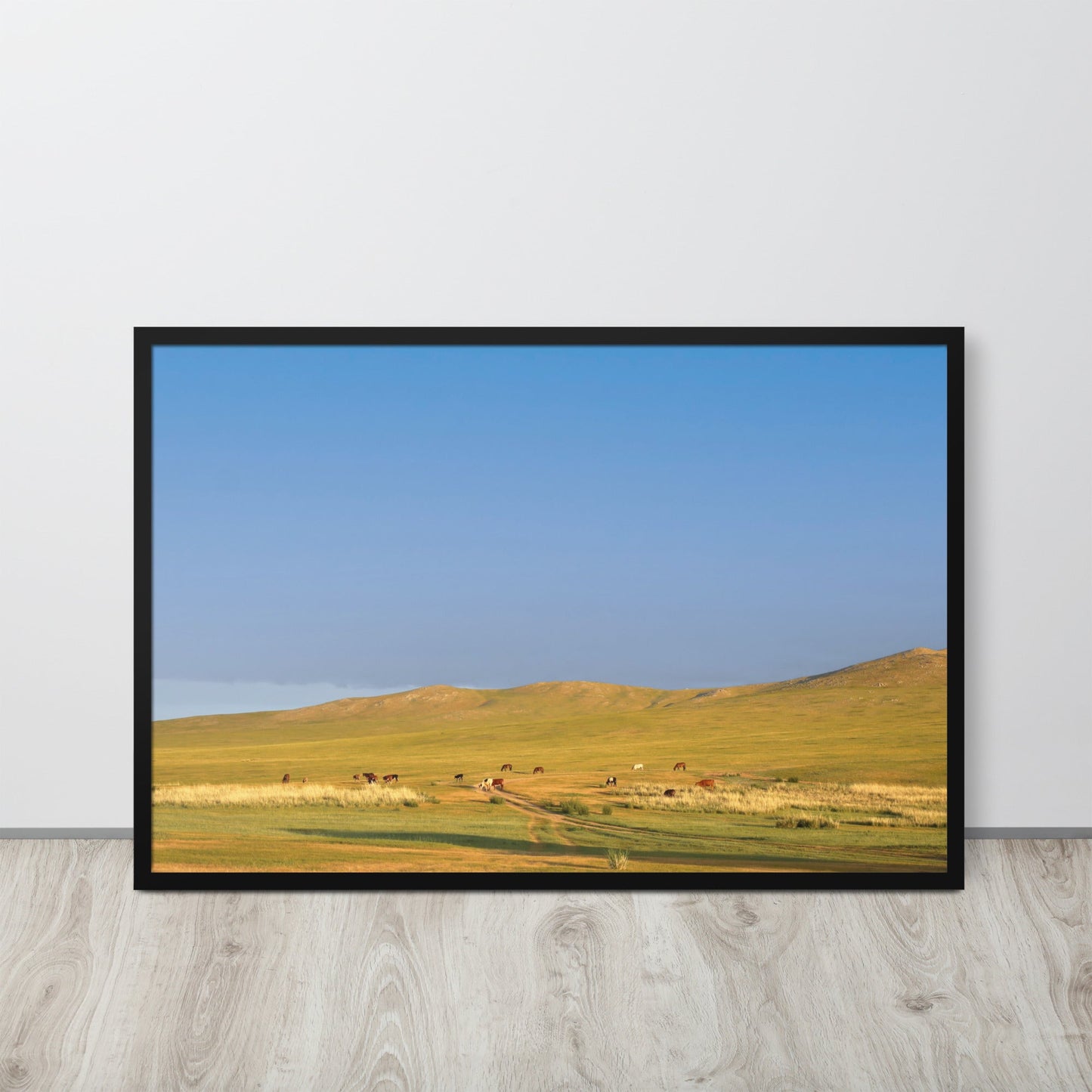 Affiche - Steppe par un matin calme, Mongolie