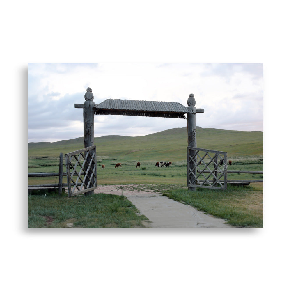 Poster - The gateway to the steppes of Mongolia