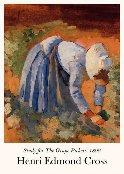 Henri Edmond Cross | De Druivenplukkers 1892 | Impressionistisch Vintage Kunst