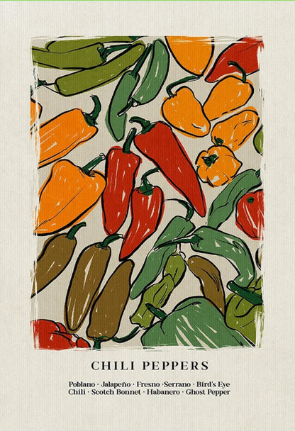 Japanse Heet Peper | Levendig Rood | Hedendaagse Decor