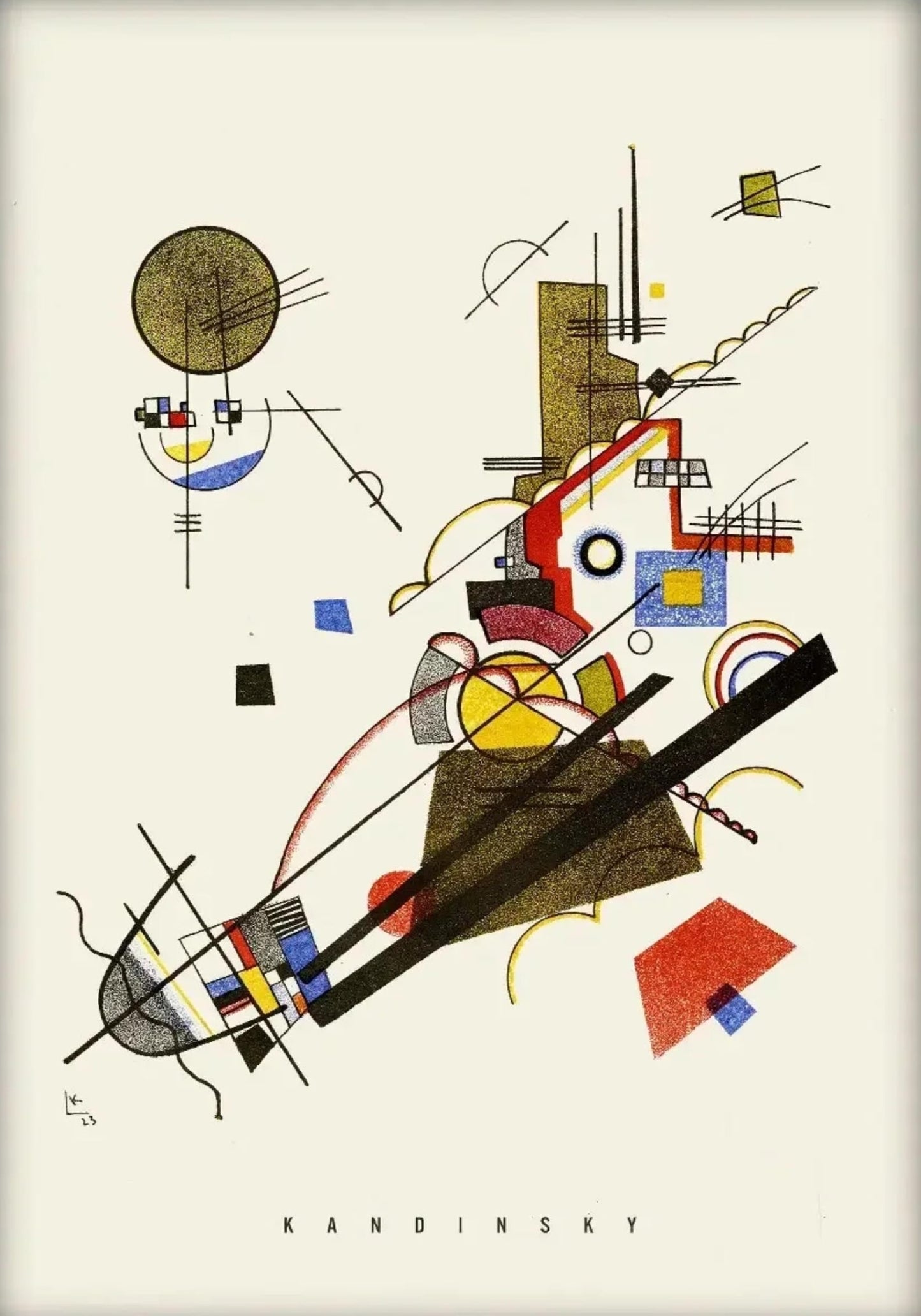Kandinsky's Vrolijke Stijging | Levendige Abstract