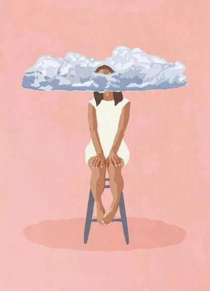 Fantastical Humans Poster | The Art of Playfulness | Head In The Clouds Dreamy Art