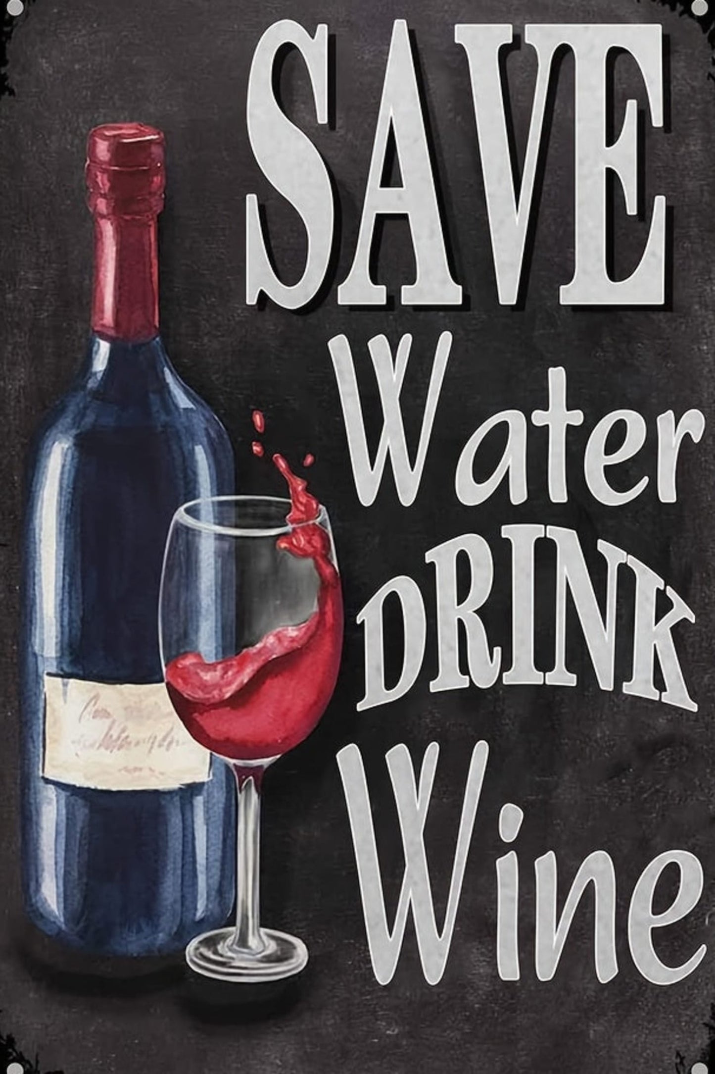 Wasser sparen, Wein trinken | Vintage-Küche