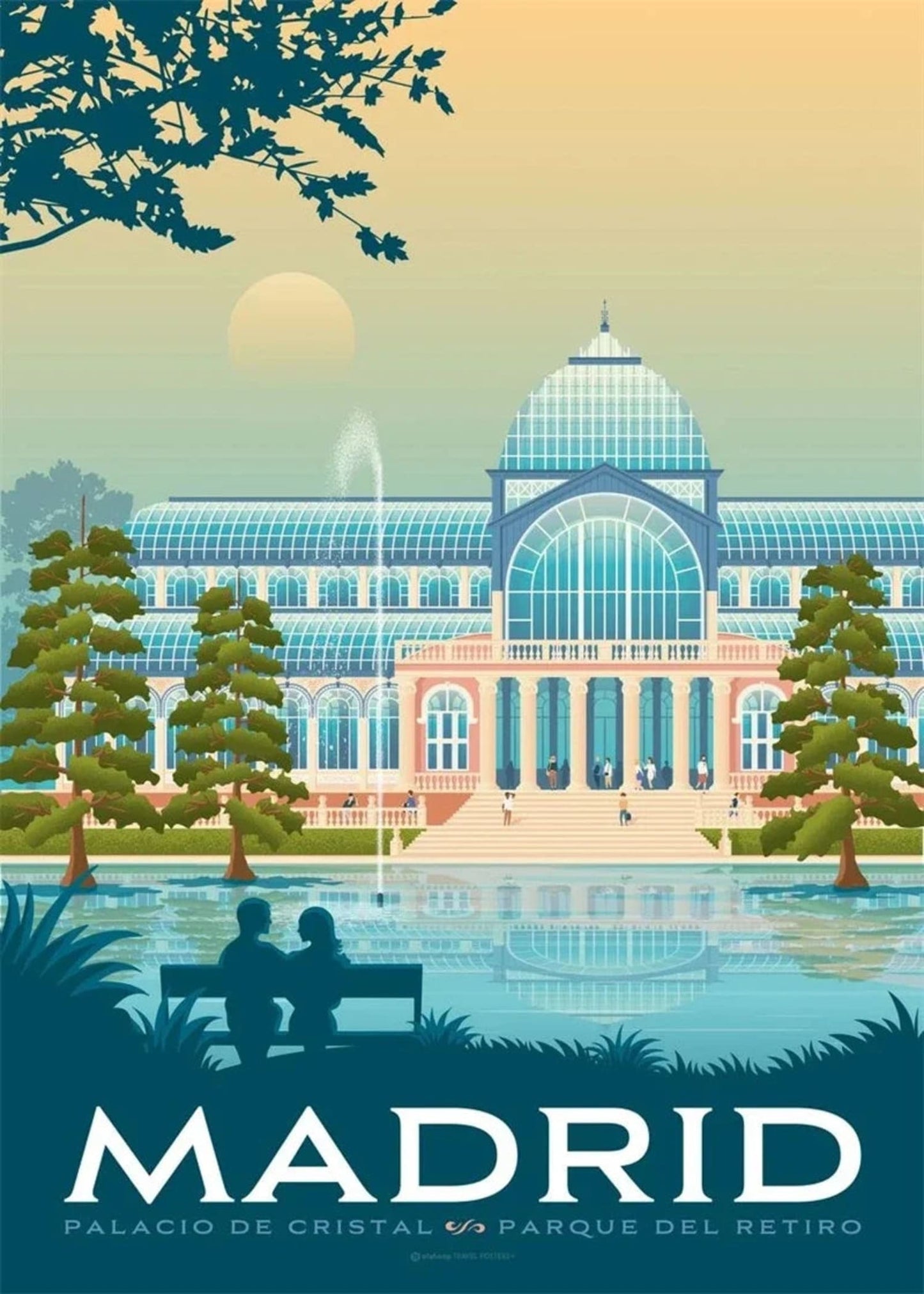 Iconic Destinations | Madrid, Spain Poster | Wall Art for Home Decor | Scenic Travel Print | Vibrant Cityscape Artwork | Decorative Spain Poster