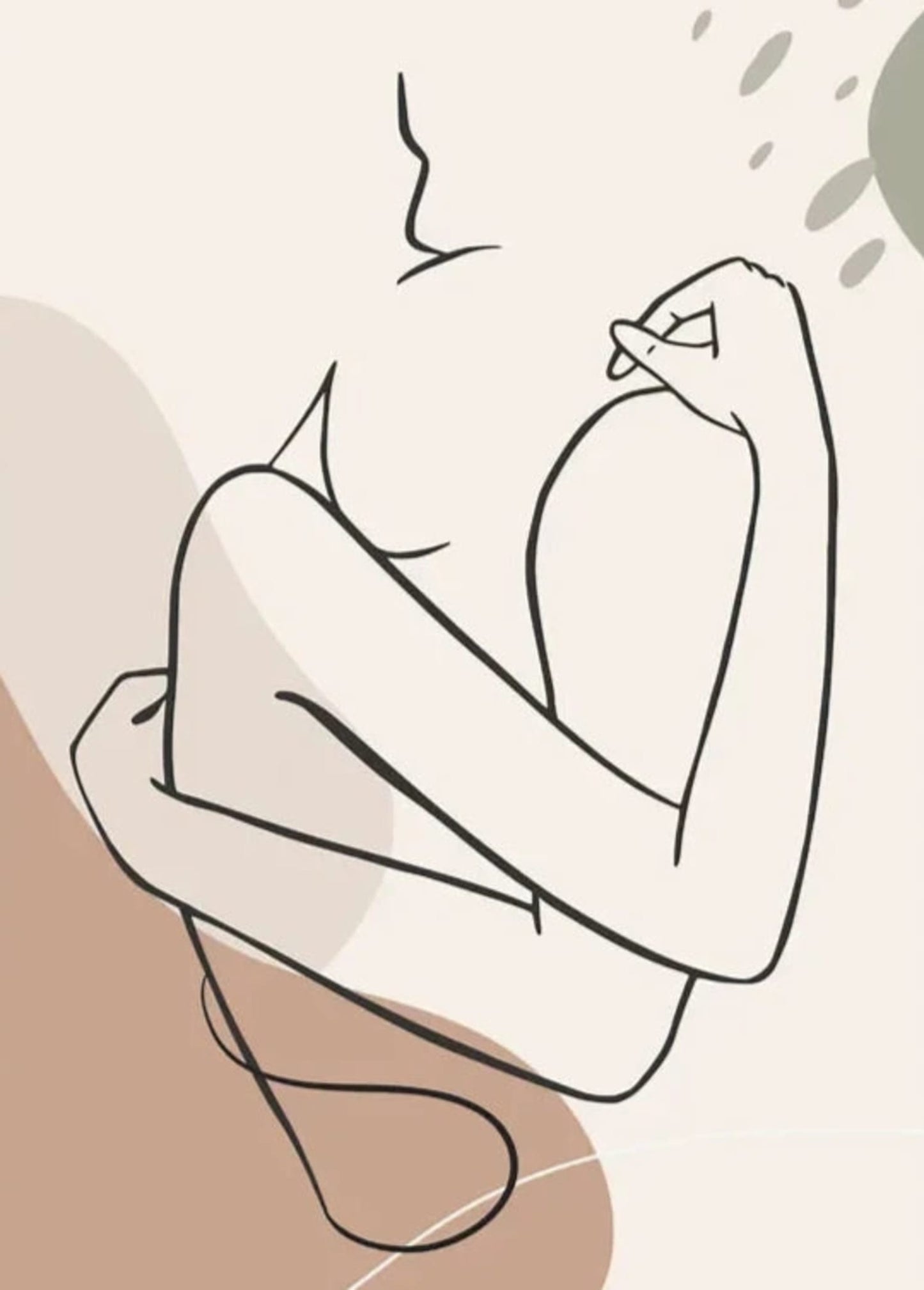 Calm Botanical Poster | Tranquil Plant Art | Green Foliage Wall Decor | Nature-Inspired Room Accent | Indoor Art Display