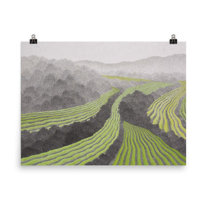 Rice field - poster