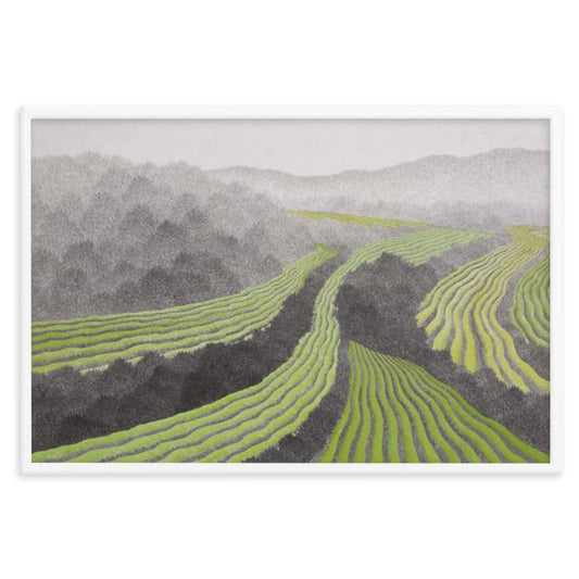 Rice field - poster