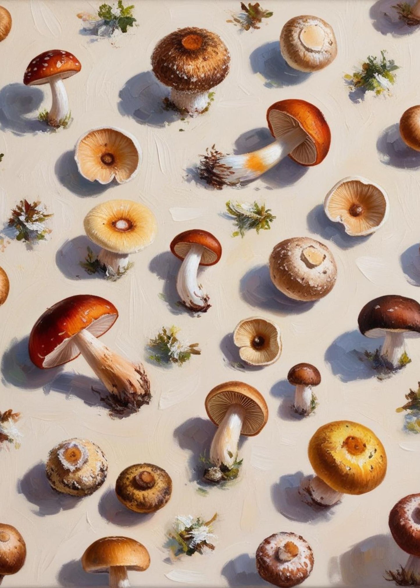 Paddenstoelenmix | Vintage Botanische Illustratie