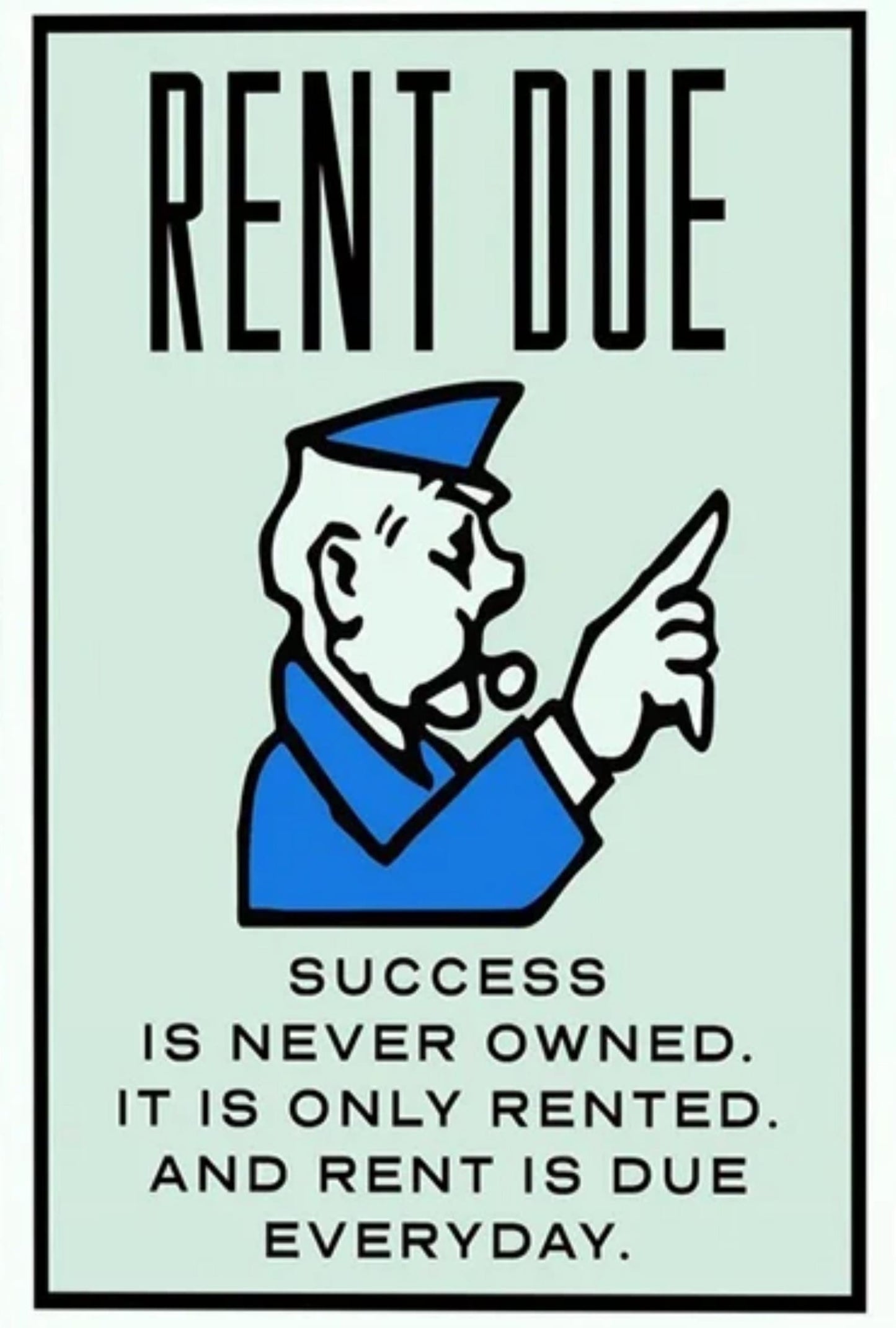 Monopoly | Rent Due Edition | Colorful Vintage Game Art