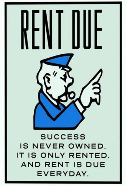 Monopoly | Rent Due Edition | Colorful Vintage Game Art