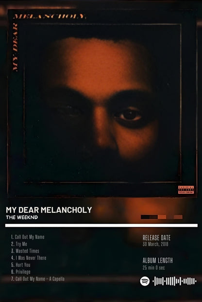 The Weeknd | My Dear Melancholy | Iconic Rap Album Art