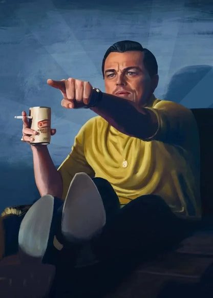 Leinwandposter „The Wolf of Wall Street“ | Leonardo DiCaprio Kunst | Klassische Filmwandkunst | Wohndekoration