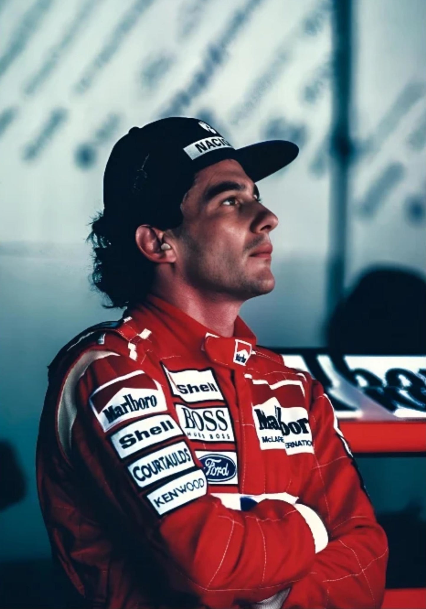Ayrton Senna F1-Rennfahrer | Kunstdruck-Poster | Wanddekoration für Zuhause | Wohnzimmer | Bar | Café