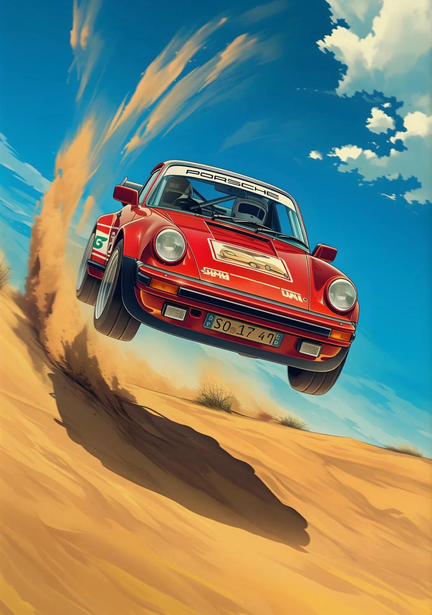 Iconic Red Porsche | Vintage Sports Car | Alpine Racing Adventure
