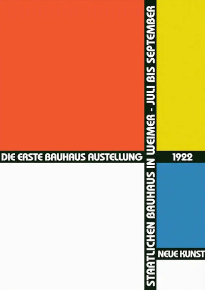 Piet Mondrian | Bauhaus 1922 Tentoonstelling