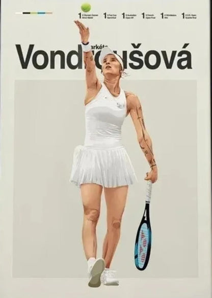 Tennis Legends | Modern Aesthetic | Markta Vondrouov Design