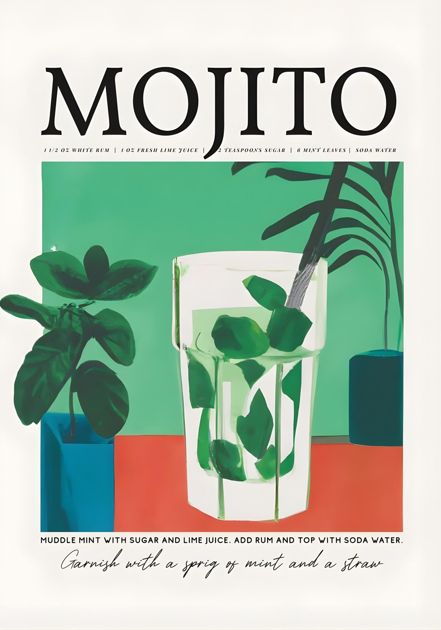 Mojito-Cocktail | Lebendige Getränkekunst