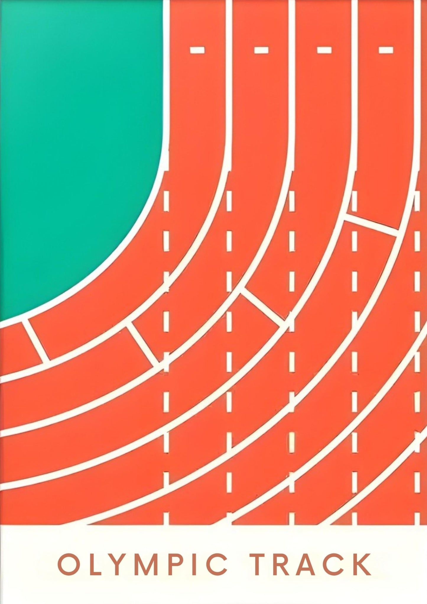 Geometrie van de Overwinning | Olympische Atletiek Sportkunst