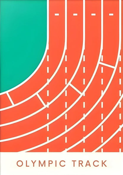 Geometrie van de Overwinning | Olympische Atletiek Sportkunst