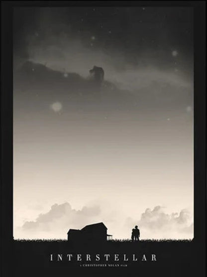 Interstellares Poster | Weltraum-Sci-Fi-Leinwand im nordischen Stil | Wandkunst, Heimdekoration | Druck mit Filmthema