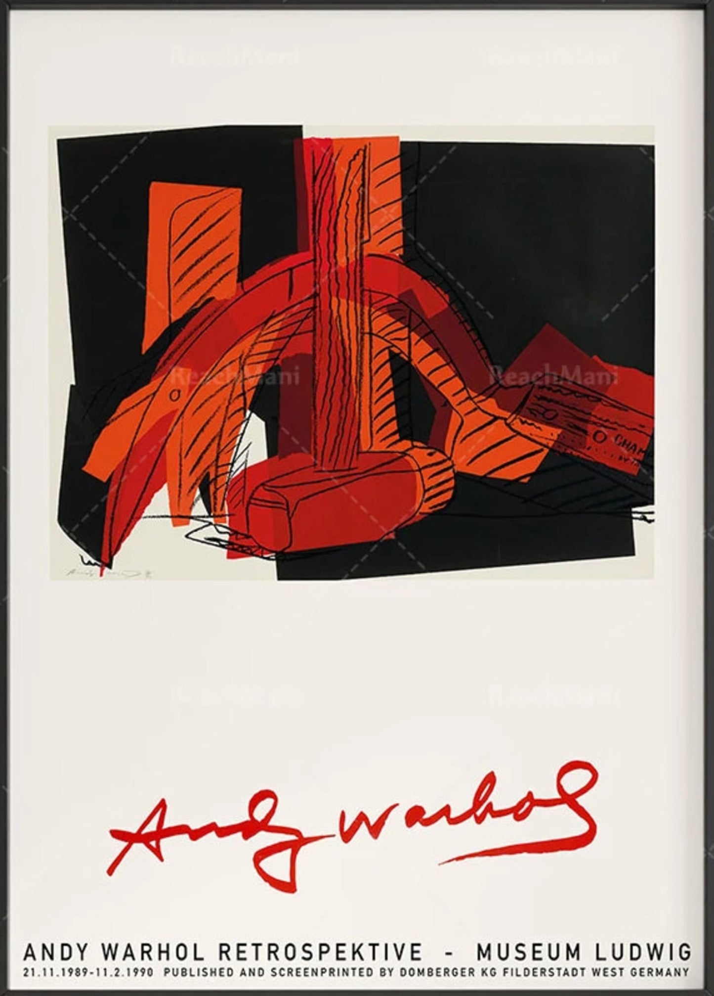 Andy Warhol | Retrospective Art Poster | Museum Ludwig 1989 | Vintage Pop Art | Iconic Wall Decor | Collectible Print