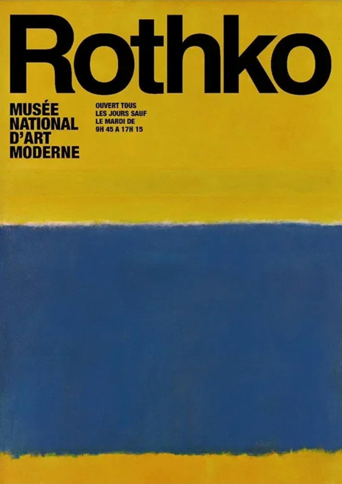 Mark Rothko | Blue on Yellow Abstract