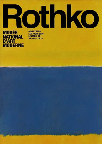 Mark Rothko | Blue on Yellow Abstract