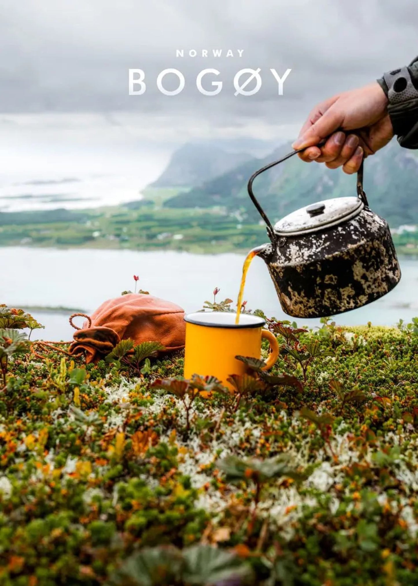 Outdoor Tea Brewing Poster | Norway | Savor Moments in Tranquil Nature | Wall Art Decor