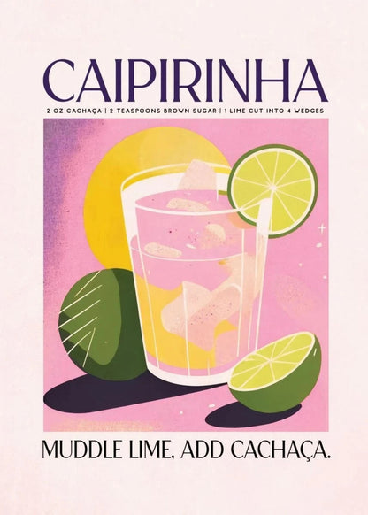 Caipirinha-Cocktail | Illustriertes Rezept | Lebendige Dekoration