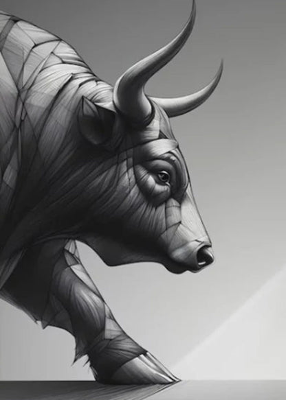Bull & Bear Market | Abstract Modern Art