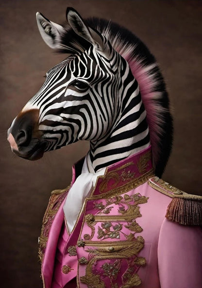 Royal Punk Zebra | Tierkunst