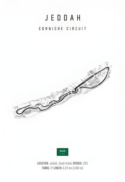 Jeddah F1 Circuit | Circuitindeling