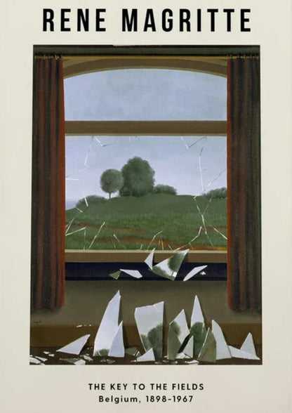René Magritte De Sleutel tot de Velden | Surrealistische Kunst