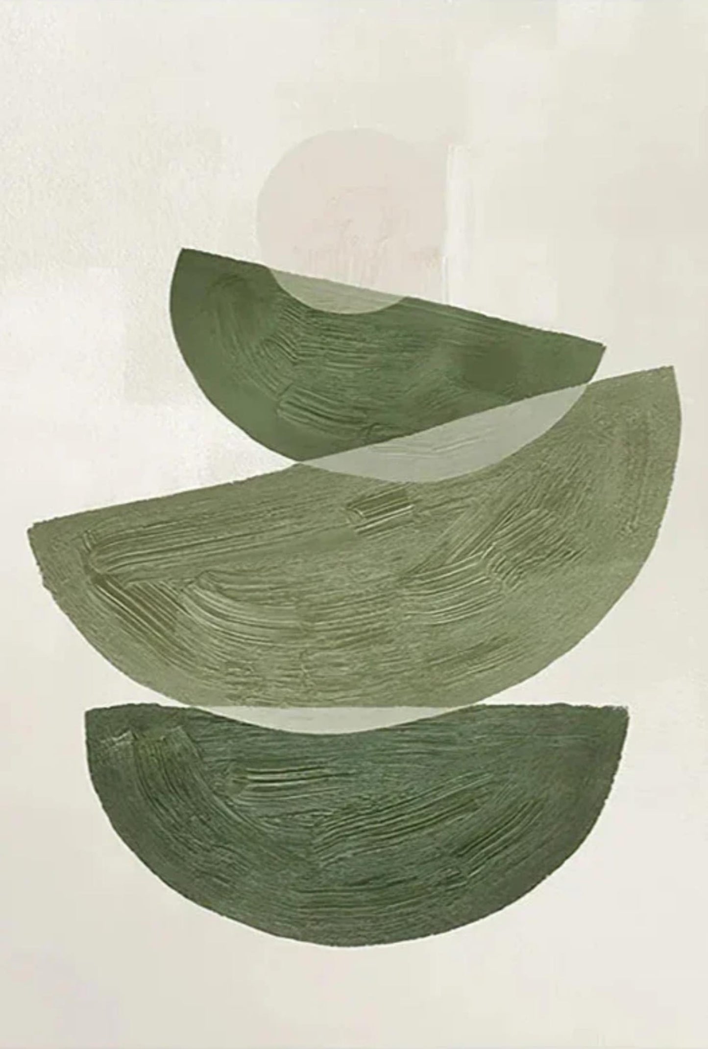 Geometrische Groenen | Moderne Abstract | Natuur Geïnspireerd