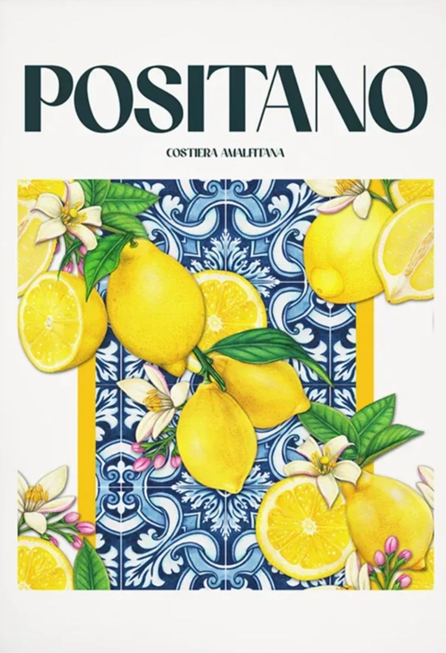 La Dolce Vita | Positano-Zitronen | Mediterrane Kunst